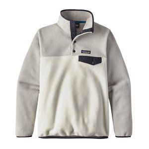 PATAGONIA Women's Lightweight Synchilla Snap-T Fleece Pullover Birch White XS